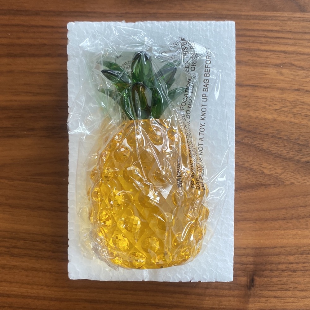 Glass Pineapple Brand New in Box - Picture 3 of 5
